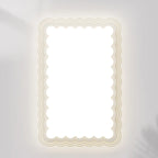 Plafonnier rectangulaire moderne blanc artistique