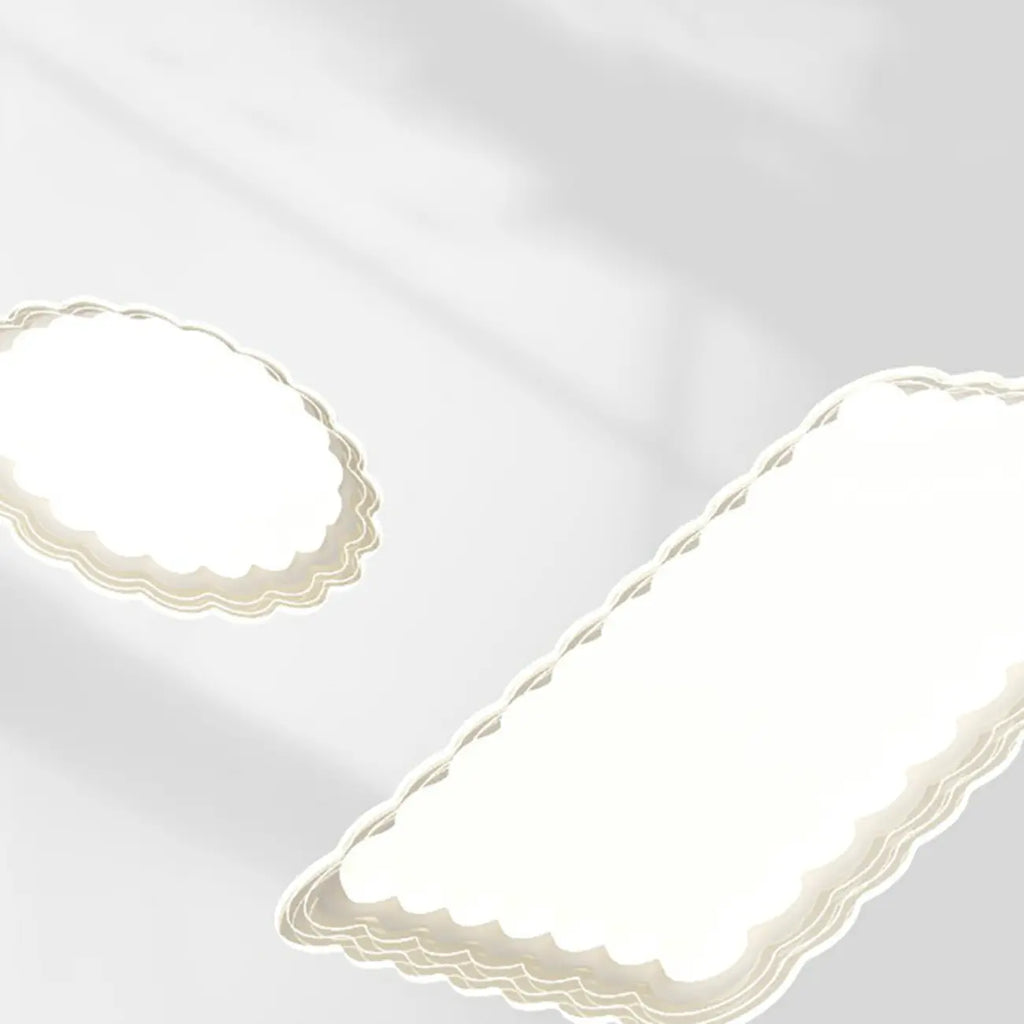 Plafonnier rectangulaire moderne blanc artistique