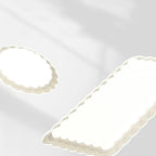 Plafonnier rectangulaire moderne blanc artistique