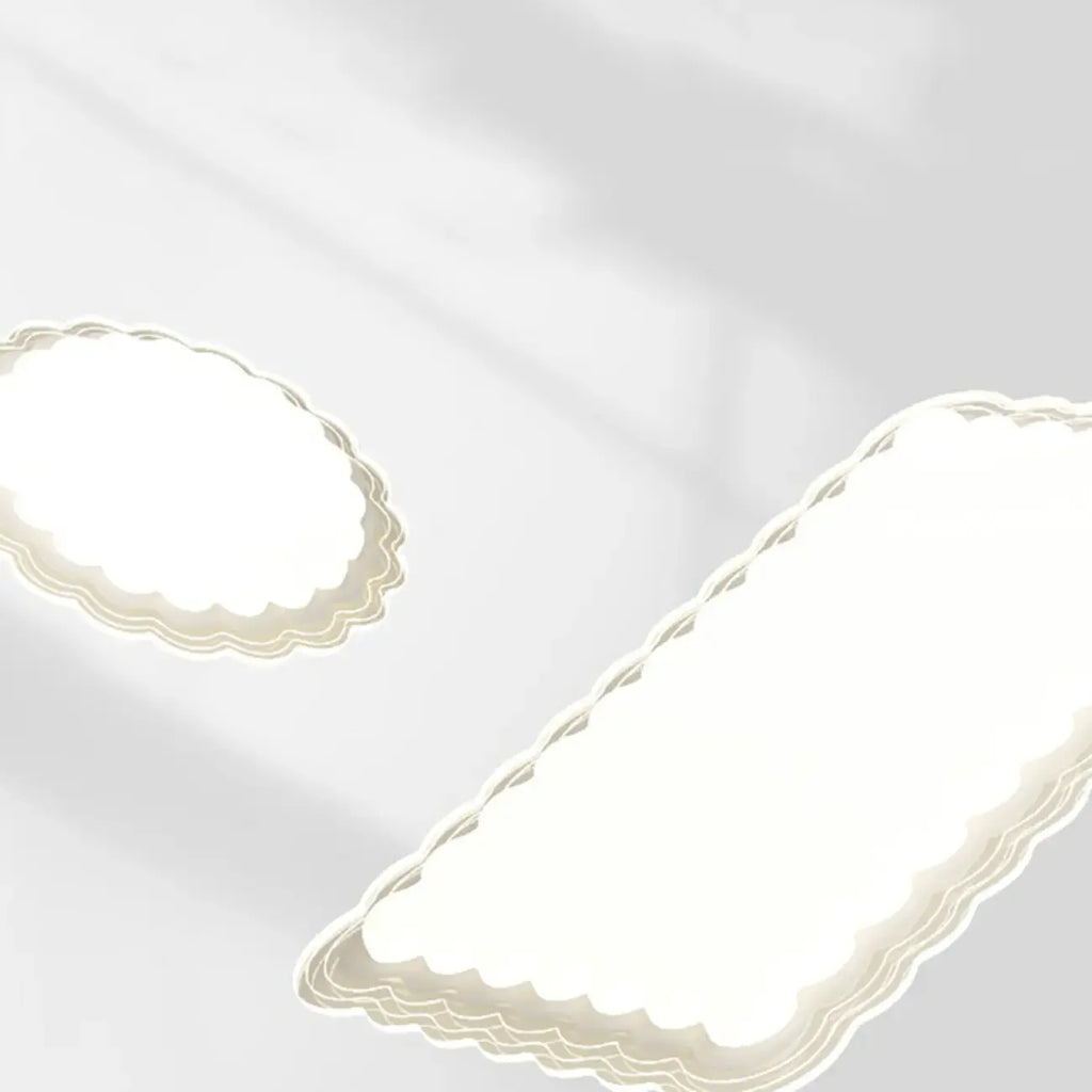 Plafonnier rectangulaire moderne blanc artistique