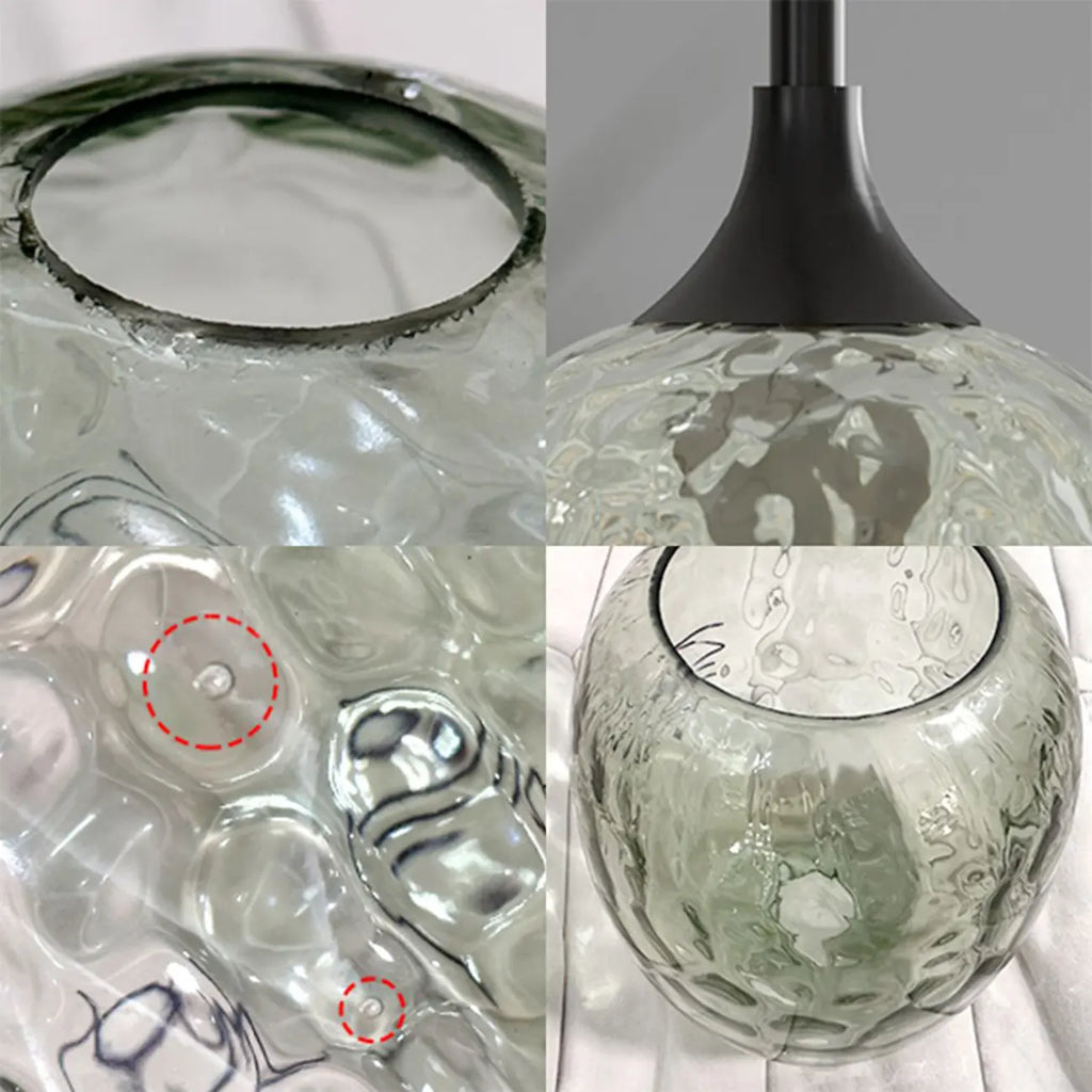 Lampade a sospensione regolabili a 3 luci in vetro per cucina