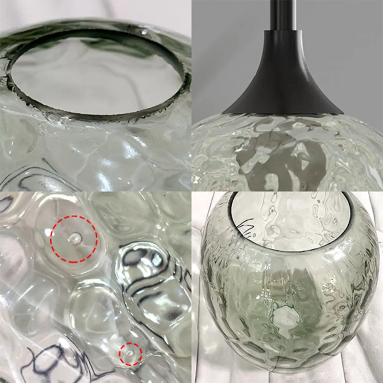 Lampade a sospensione regolabili a 3 luci in vetro per cucina