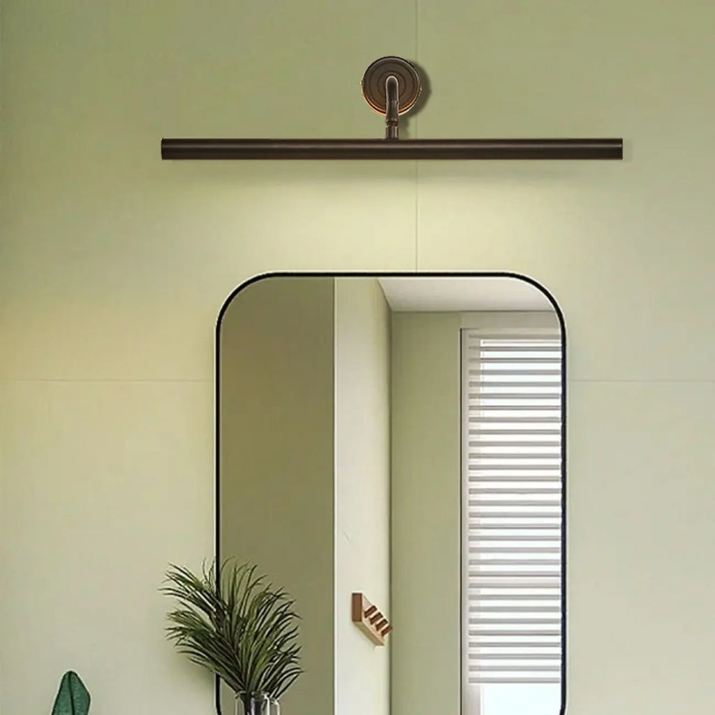 Abat-jour moderne en métal noir pour lampe de salle de bain à LED
