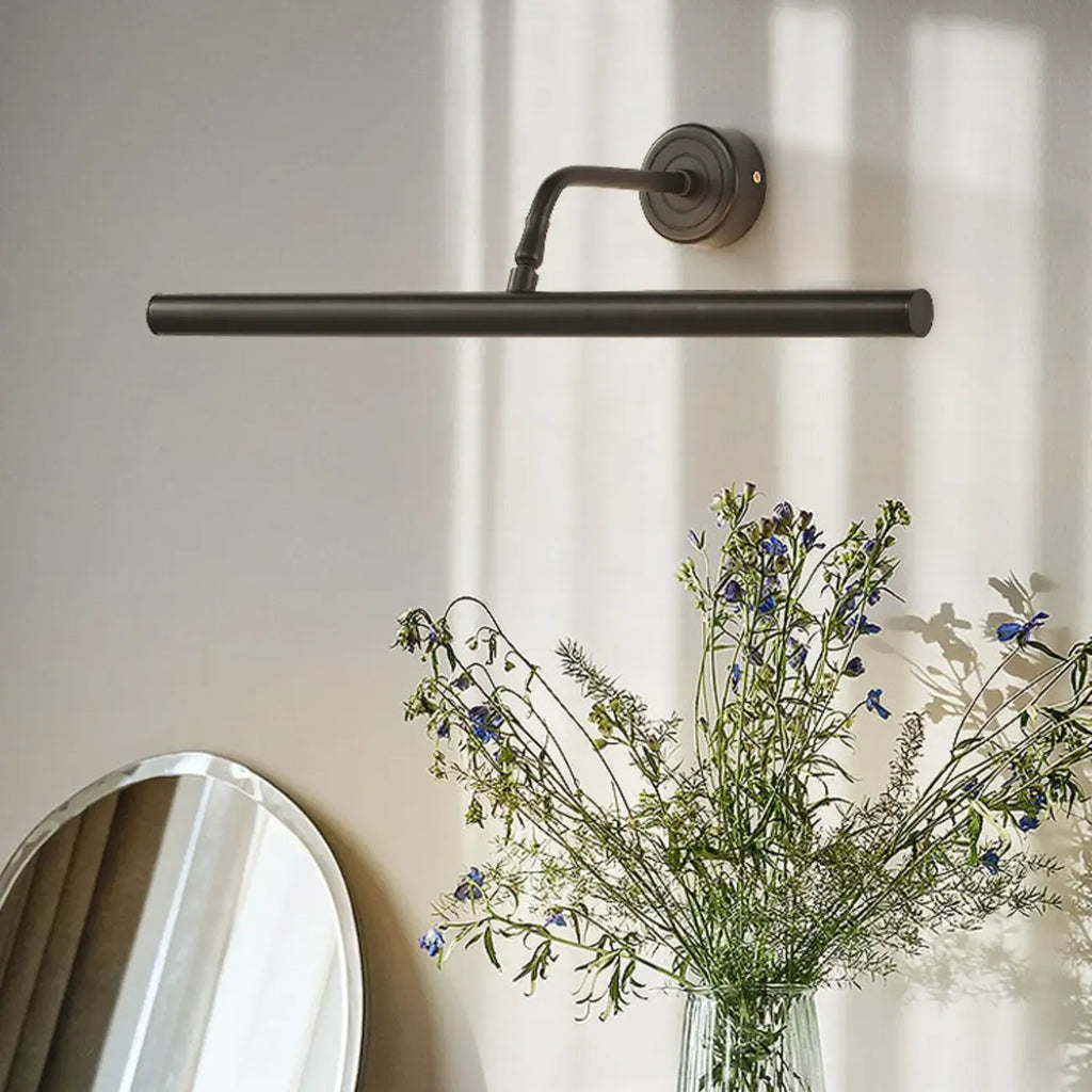 Abat-jour moderne en métal noir pour lampe de salle de bain à LED
