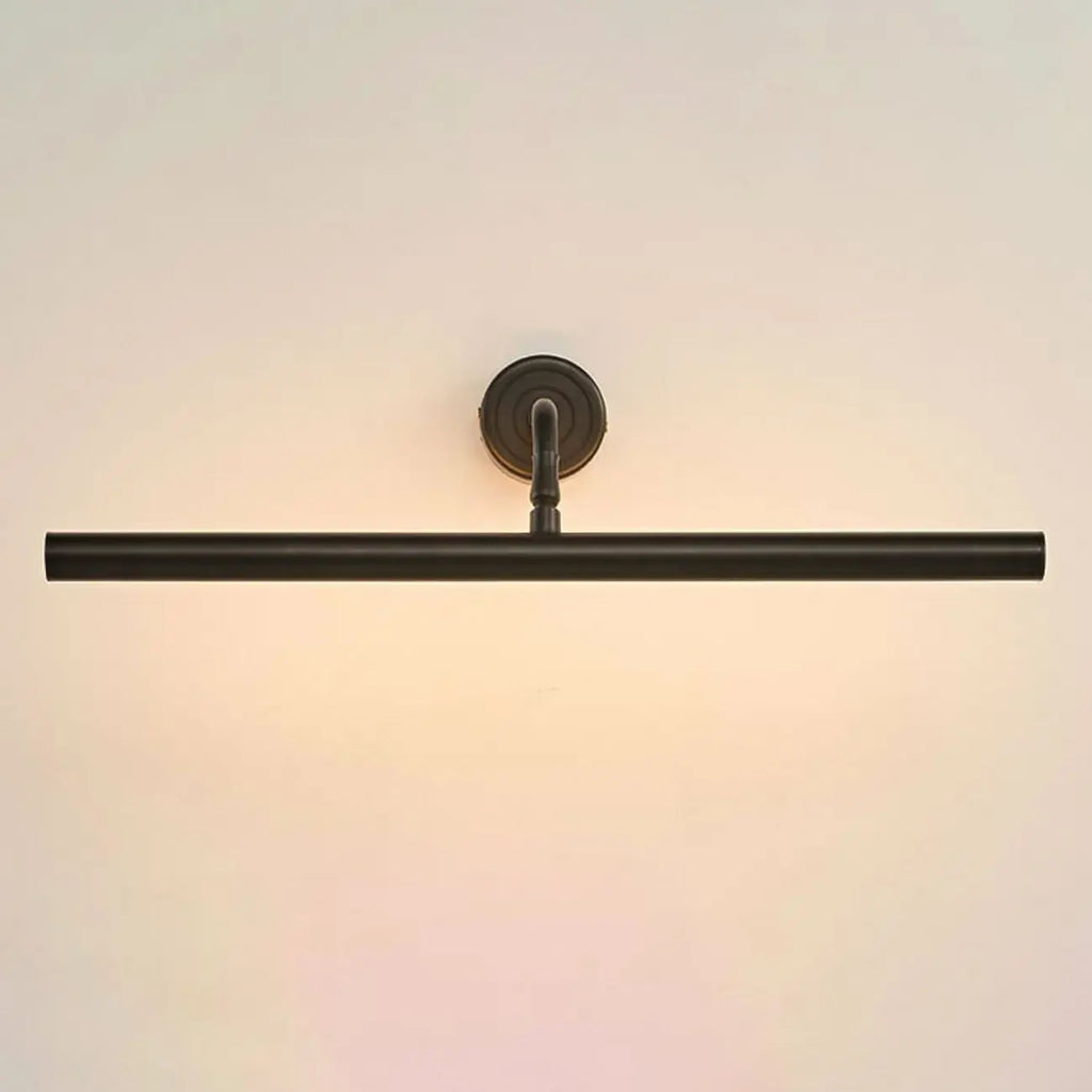Abat-jour moderne en métal noir pour lampe de salle de bain à LED