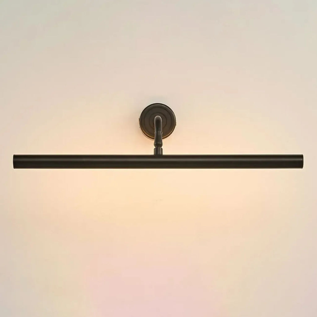Abat-jour moderne en métal noir pour lampe de salle de bain à LED