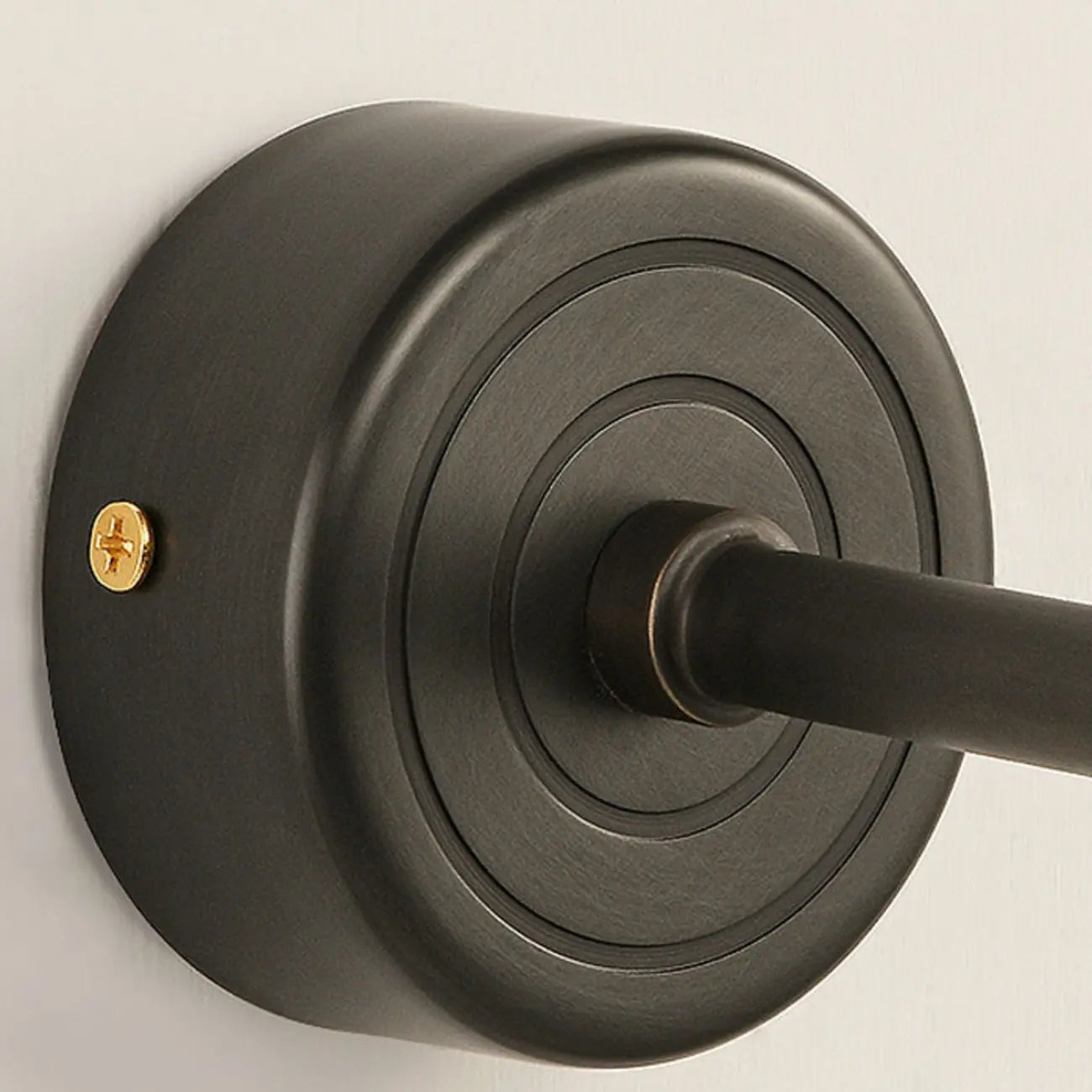 Abat-jour moderne en métal noir pour lampe de salle de bain à LED