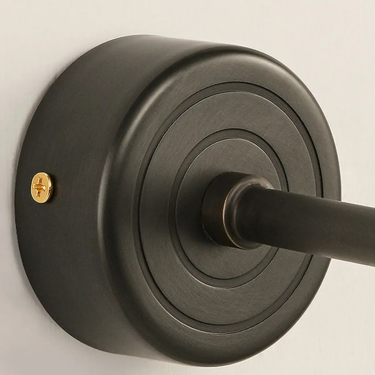 Abat-jour moderne en métal noir pour lampe de salle de bain à LED
