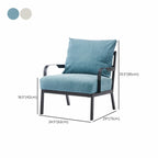 Fauteuil moderne en tissu et métal beige, design ergonomique