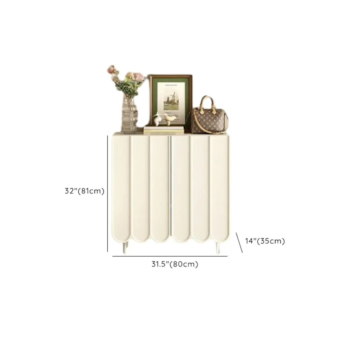 Meuble à chaussures d'entrée moderne, grand format, en bois beige, réglable