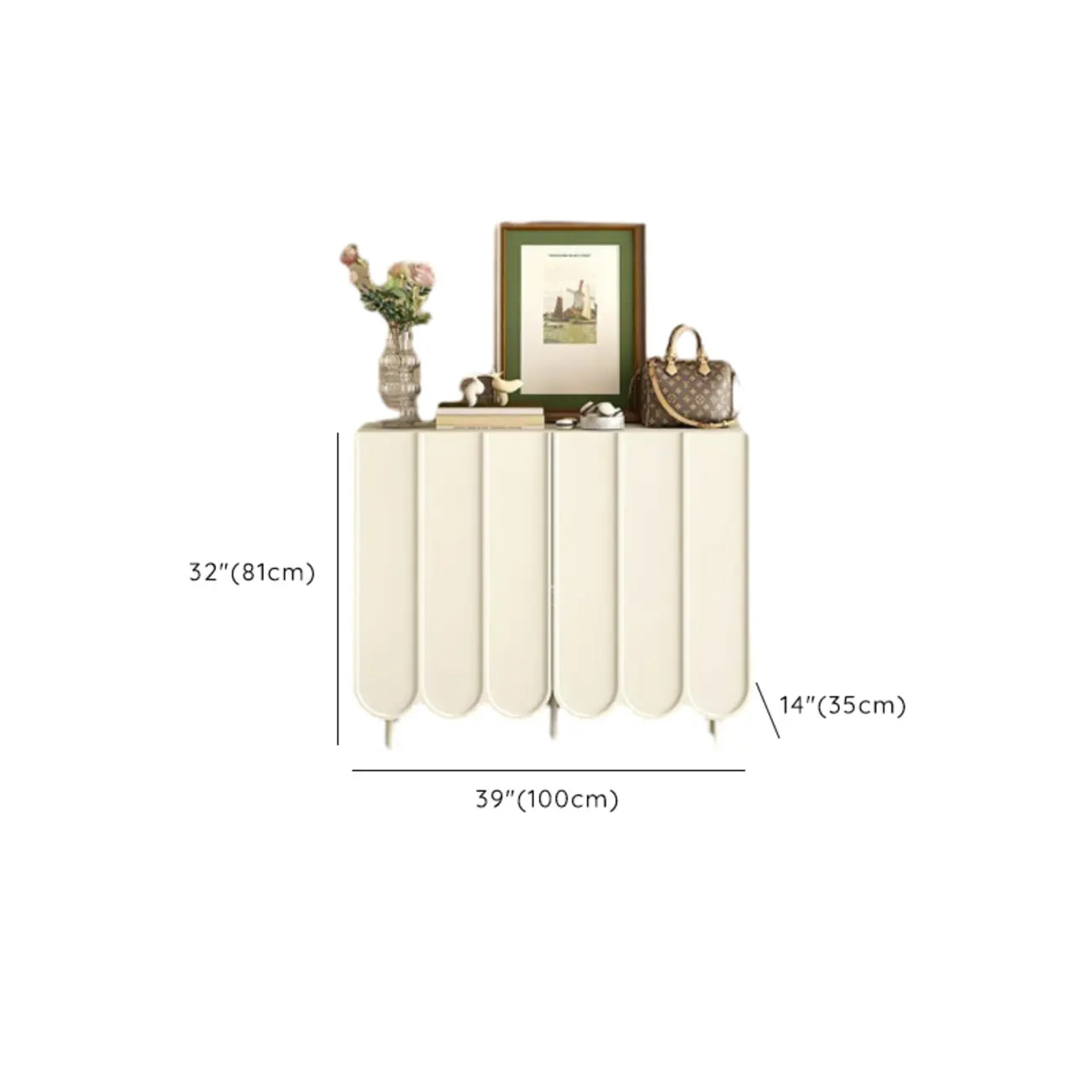 Meuble à chaussures d'entrée moderne, grand format, en bois beige, réglable