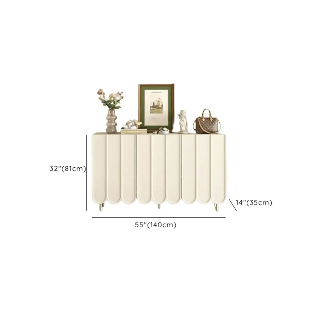 Meuble à chaussures d'entrée moderne, grand format, en bois beige, réglable