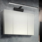 Applique murale LED noire élégante avec abat-jour en acrylique pour salle de bain