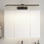 Applique murale LED noire élégante avec abat-jour en acrylique pour salle de bain