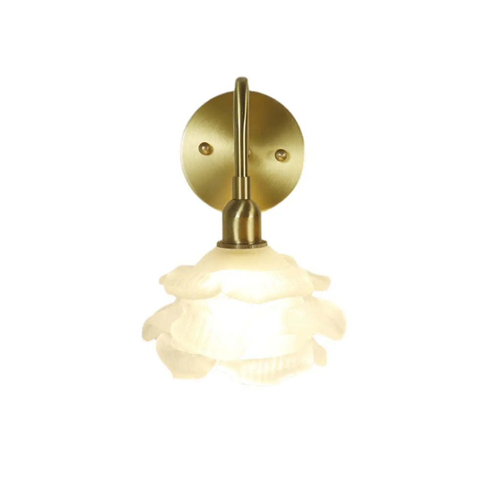 Mini applique murale LED florale avec interrupteur à chaînette pour la maison