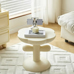 Table d'appoint minimaliste en plastique aux formes libres pour le salon