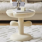 Table d'appoint minimaliste en plastique aux formes libres pour le salon