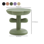 Table d'appoint minimaliste en plastique aux formes libres pour le salon