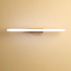 Applique murale élégante en bois avec abat-jour en acrylique pour salle de bain