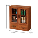 Vitrine en bois avec porte vitrée pour la décoration intérieure