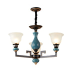 Lustre géométrique en verre et céramique noire
