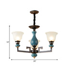 Lustre géométrique en verre et céramique noire