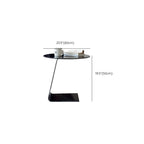 Table d'appoint ronde classique en verre avec base en acrylique pour salon