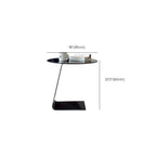 Table d'appoint ronde classique en verre avec base en acrylique pour salon