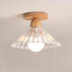 Mini plafonnier semi-encastré moderne en verre pour la décoration de couloir