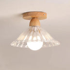 Mini plafonnier semi-encastré moderne en verre pour la décoration de couloir