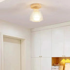 Mini plafonnier semi-encastré moderne en verre pour la décoration de couloir