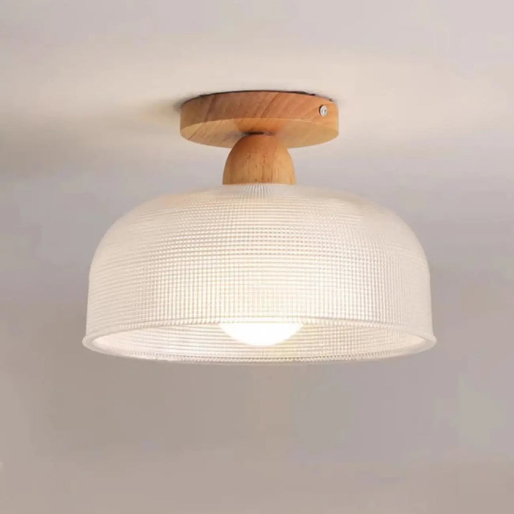 Mini plafonnier semi-encastré moderne en verre pour la décoration de couloir