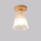 Mini plafonnier semi-encastré moderne en verre pour la décoration de couloir