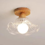 Mini plafonnier semi-encastré moderne en verre pour la décoration de couloir