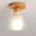 Mini plafonnier semi-encastré moderne en verre pour la décoration de couloir