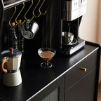 Meuble de cuisine polyvalent en bois espresso moderne