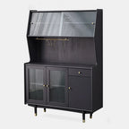 Meuble de cuisine polyvalent en bois espresso moderne