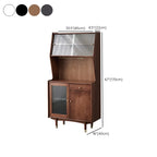 Meuble de cuisine polyvalent en bois espresso moderne