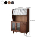 Meuble de cuisine polyvalent en bois espresso moderne