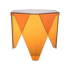 Table d'appoint hexagonale contemporaine en acrylique pour salon