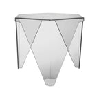 Table d'appoint hexagonale contemporaine en acrylique pour salon