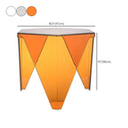 Table d'appoint hexagonale contemporaine en acrylique pour salon