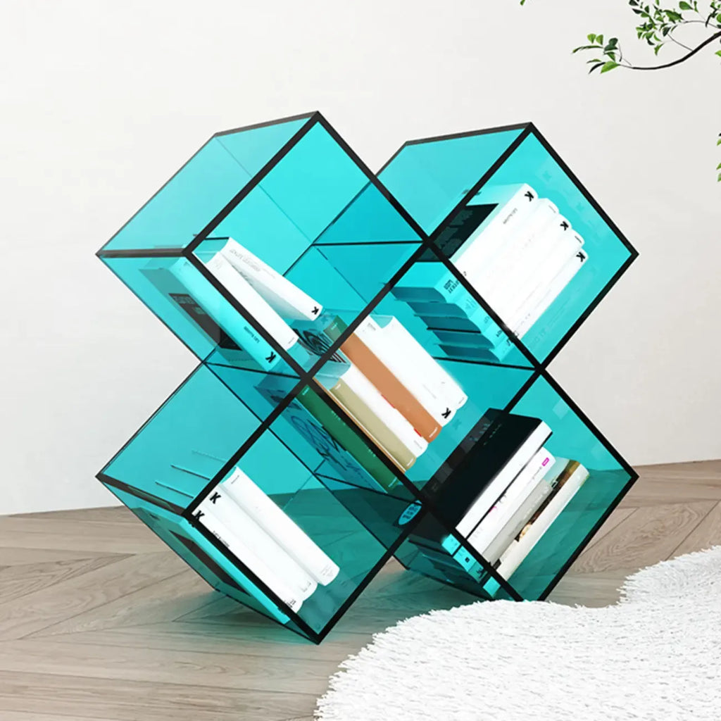 Espositore/Libreria Geometrica da Tavolo in Acrilico