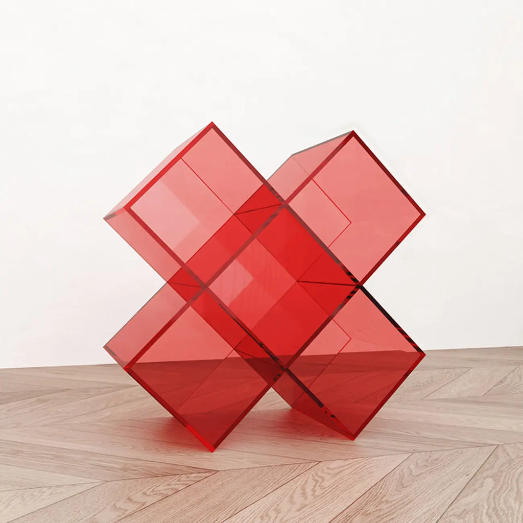 Espositore/Libreria Geometrica da Tavolo in Acrilico
