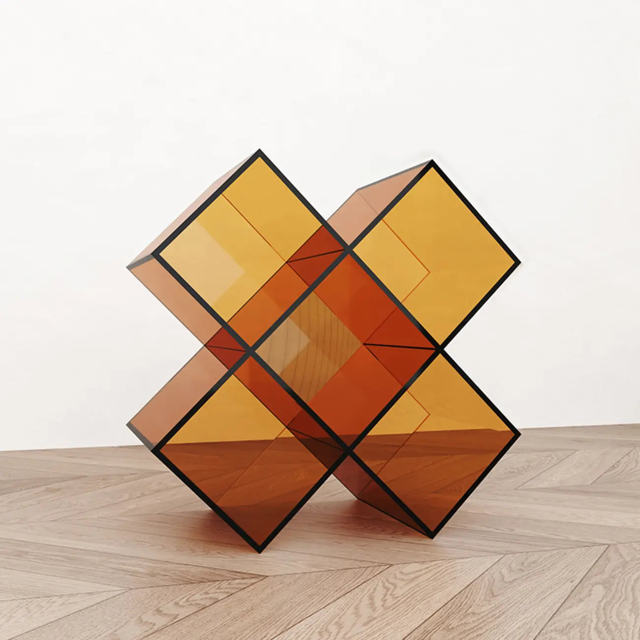 Espositore/Libreria Geometrica da Tavolo in Acrilico