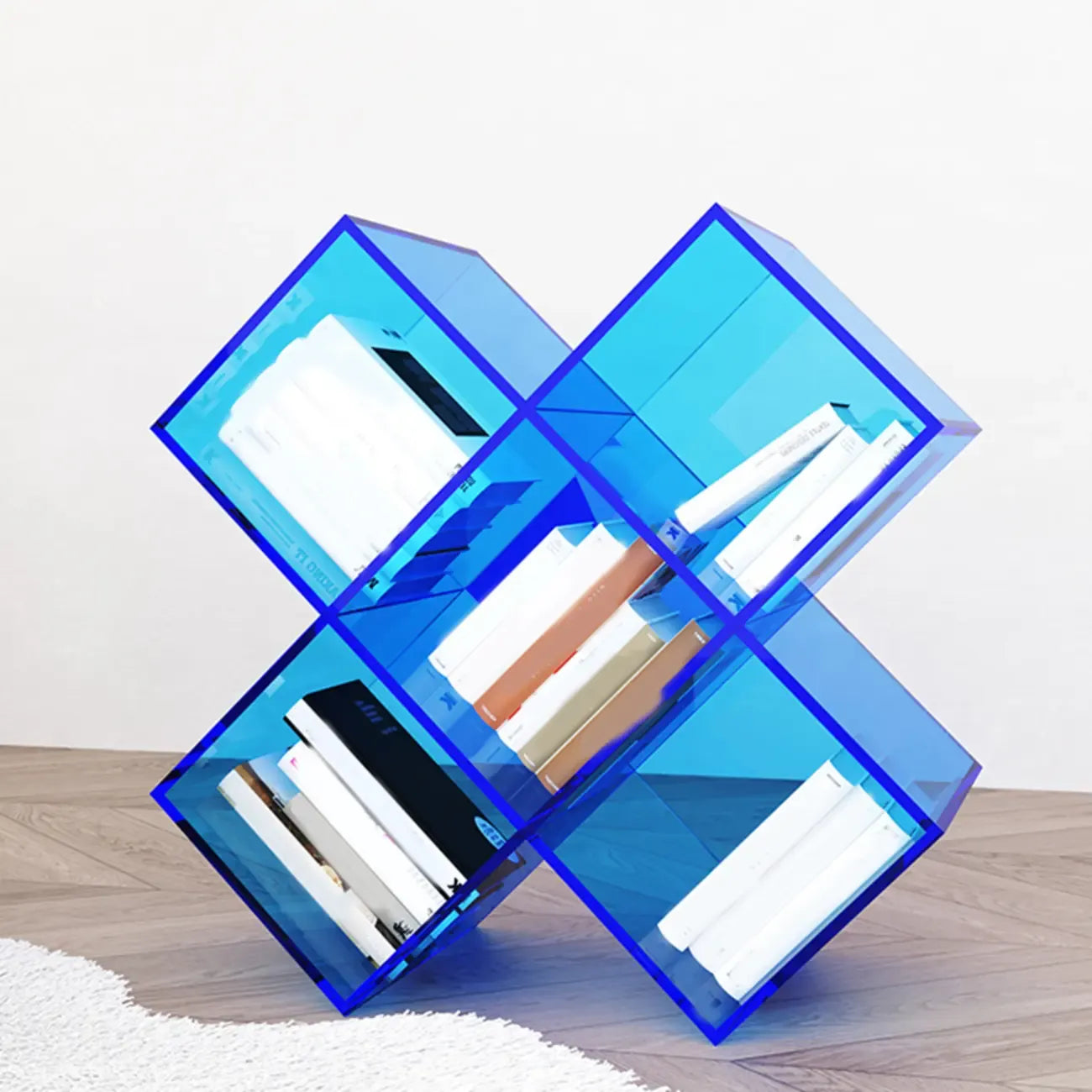 Espositore/Libreria Geometrica da Tavolo in Acrilico