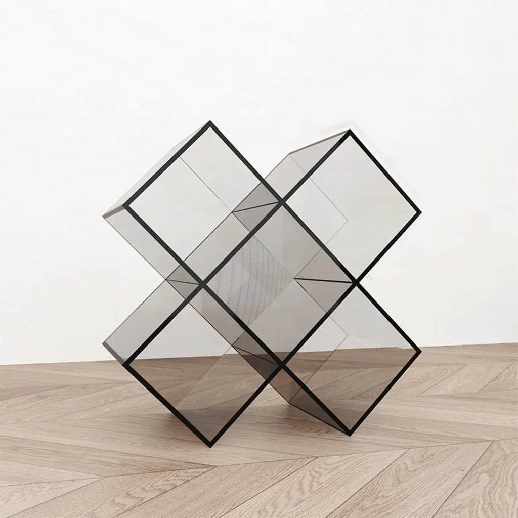 Espositore/Libreria Geometrica da Tavolo in Acrilico