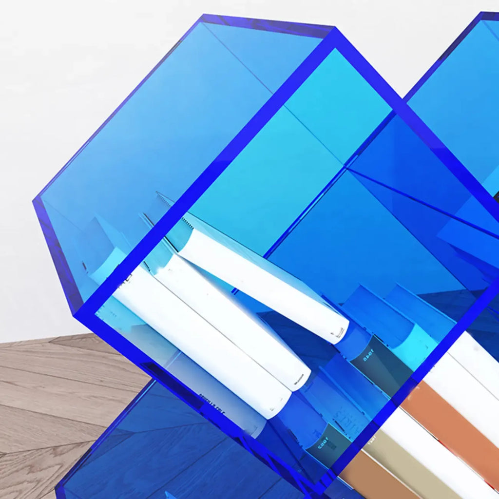 Espositore/Libreria Geometrica da Tavolo in Acrilico