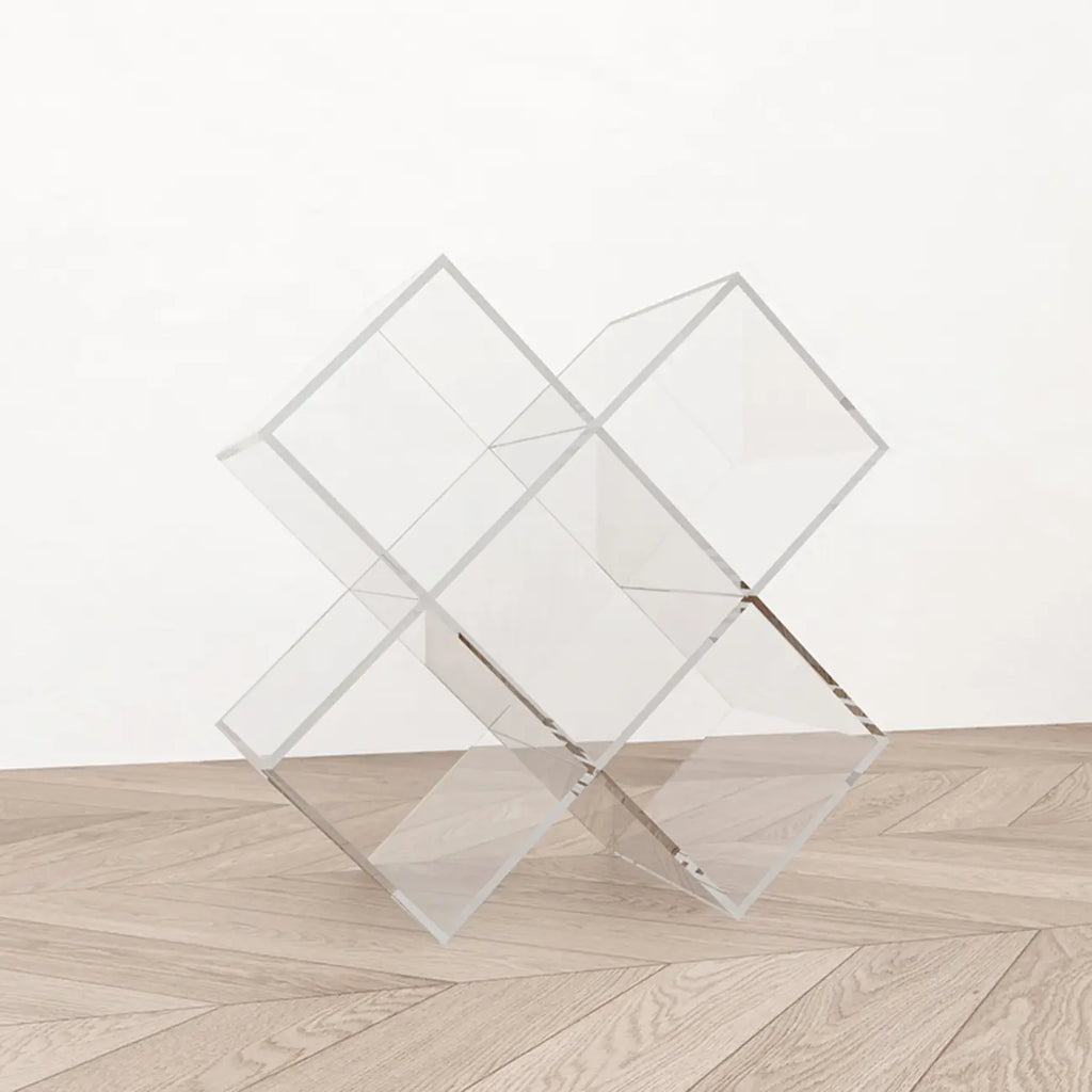 Espositore/Libreria Geometrica da Tavolo in Acrilico