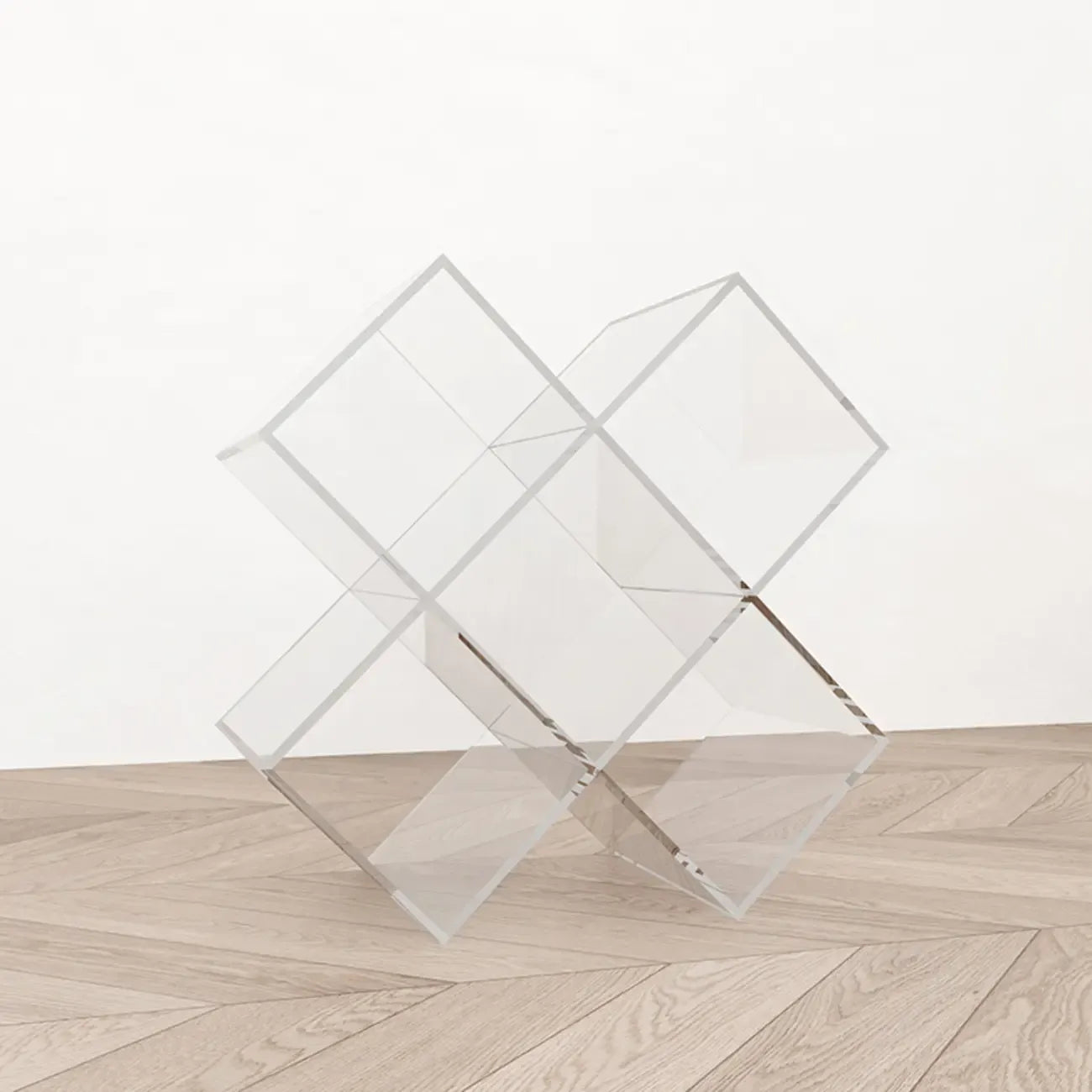 Espositore/Libreria Geometrica da Tavolo in Acrilico